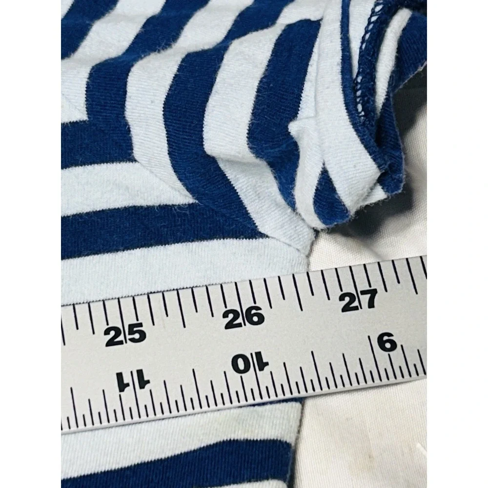 Polo Ralph Lauren Classic Fit XL/TG Short Sleeve 100% Cotton Baby Blue And Navy